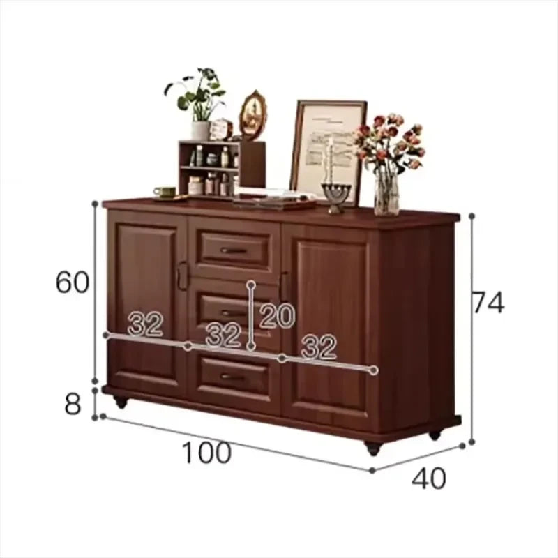 Nordic Modern Wooden Display Cabinet
