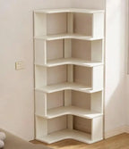 Solid Wood Corner Storage Shelf