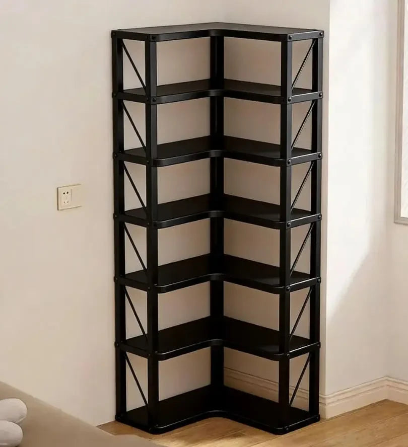 Solid Wood Corner Storage Shelf