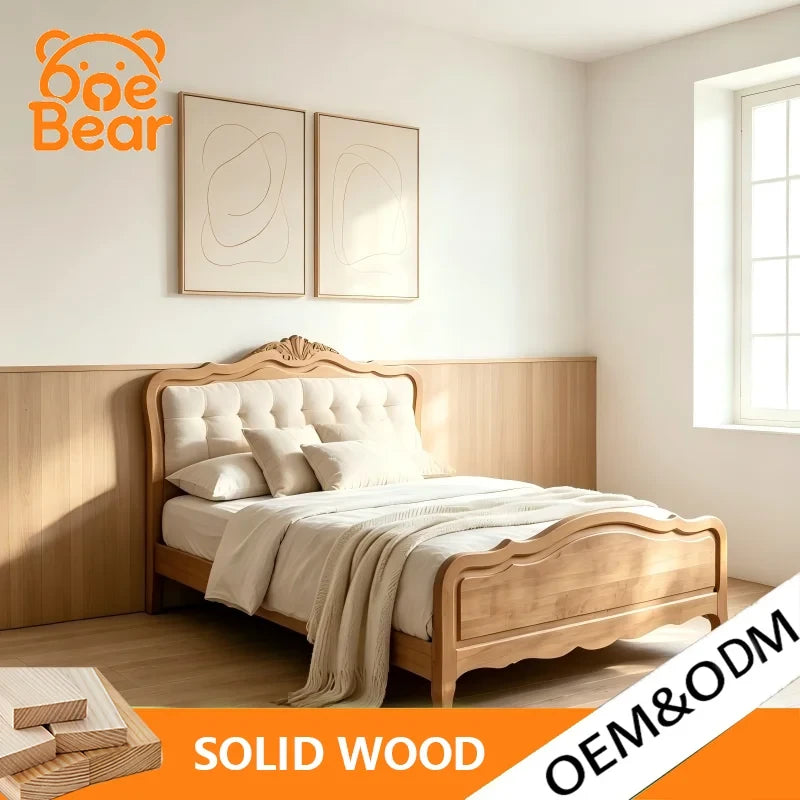 Solid Hardwood Nordic Platform Bed