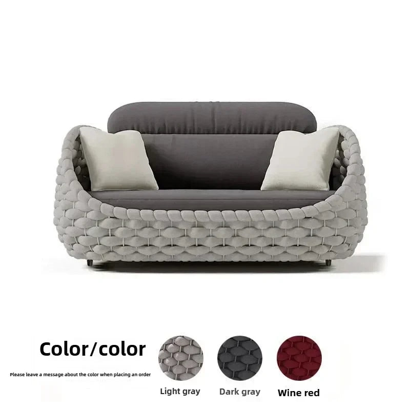 Outdoor Wicker Conversation Set