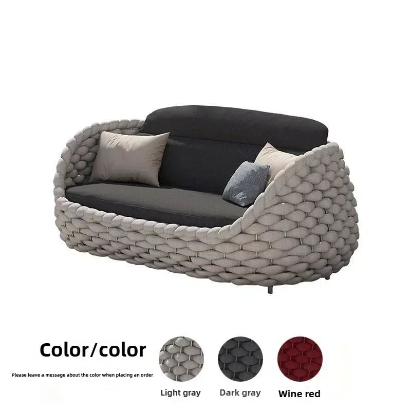 Outdoor Wicker Conversation Set