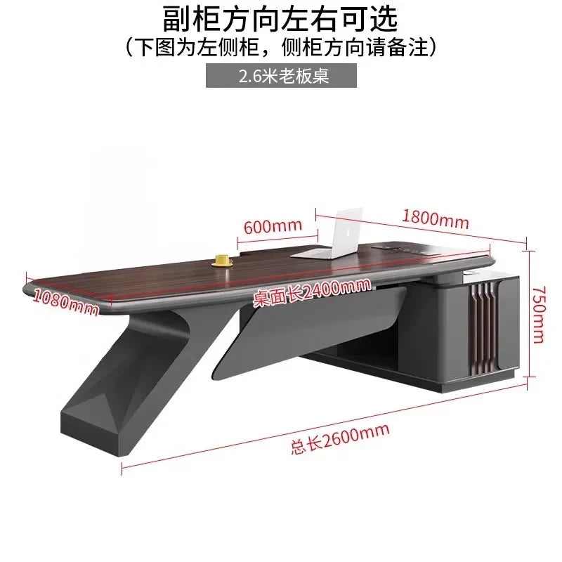 Modern Wood Executive Desk