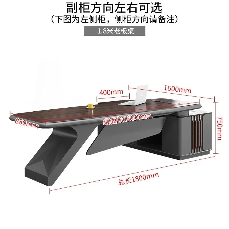 Modern Wood Executive Desk