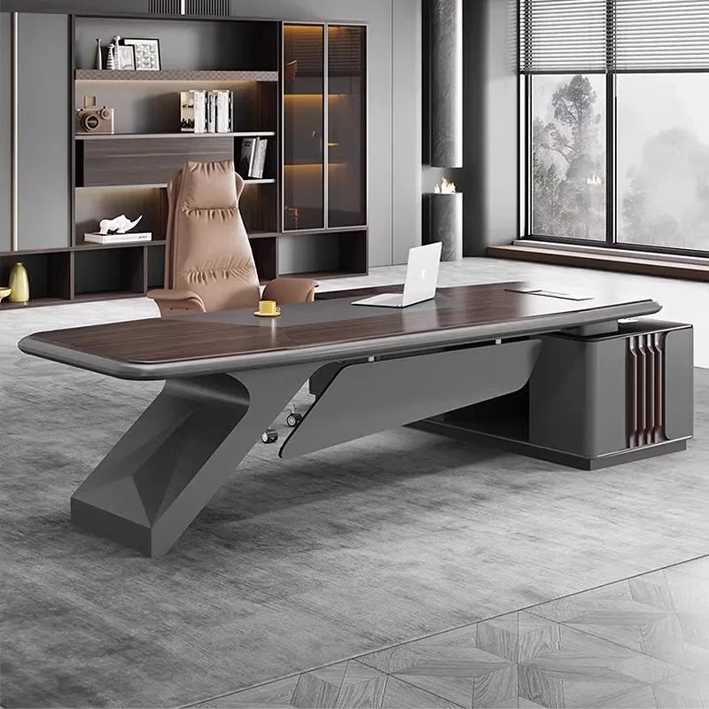 Modern Wood Executive Desk