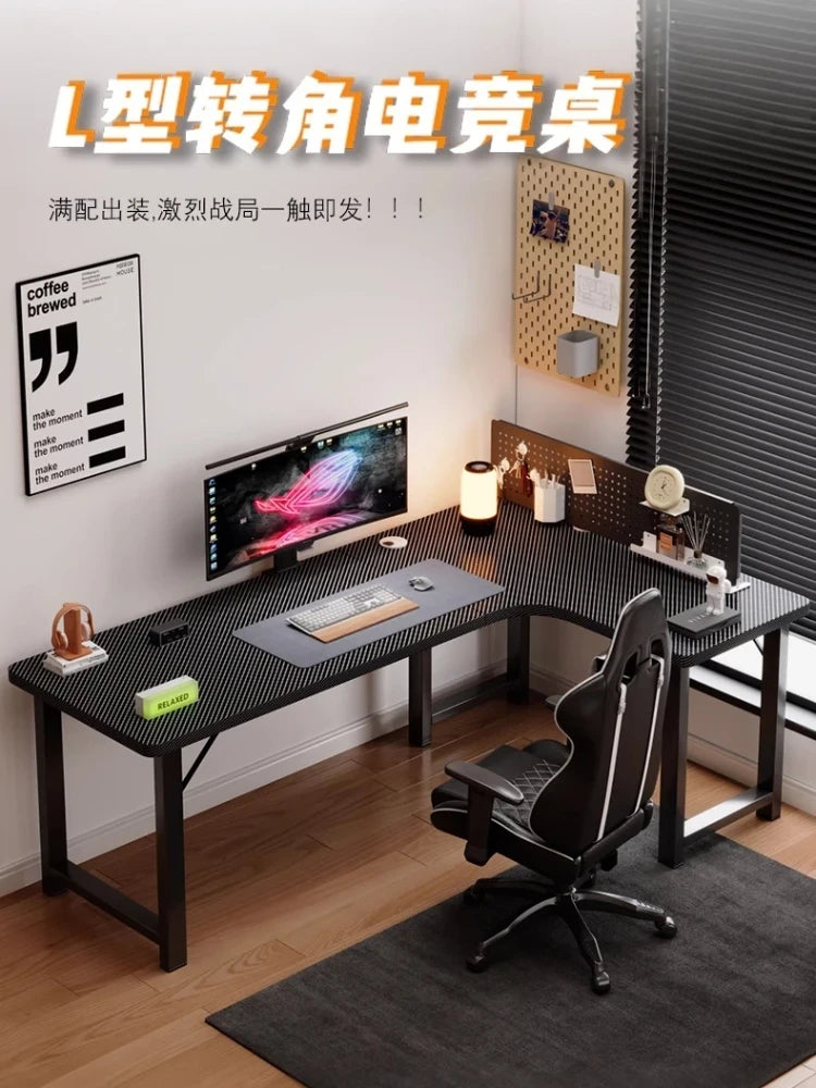 Adjustable Wooden Corner Computer Desk