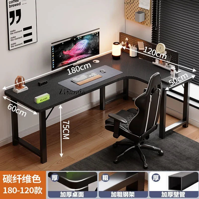 Adjustable Wooden Corner Computer Desk