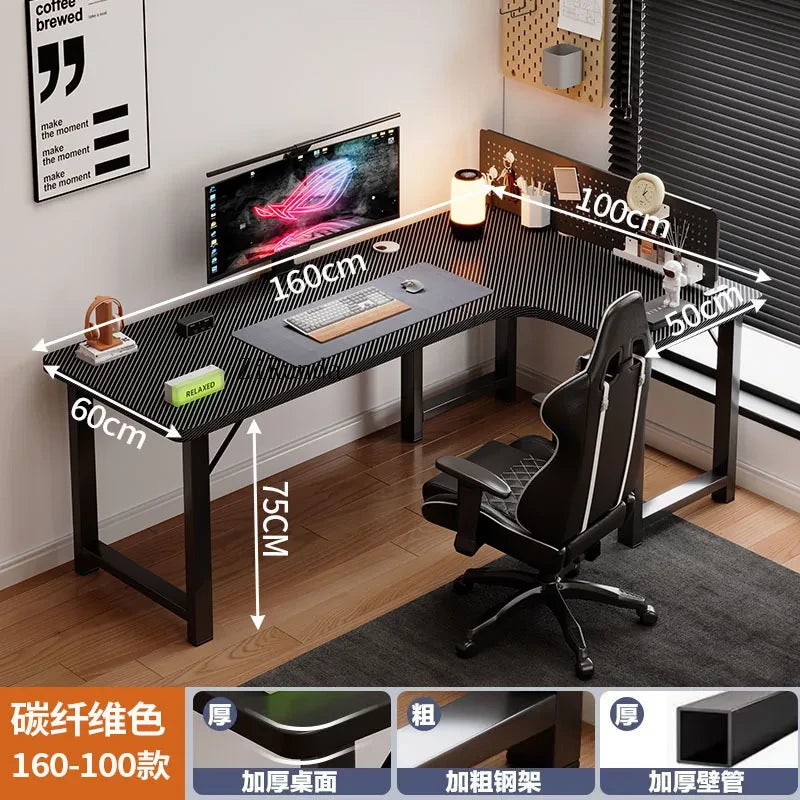 Adjustable Wooden Corner Computer Desk