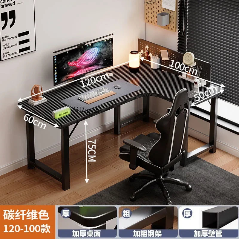 Adjustable Wooden Corner Computer Desk