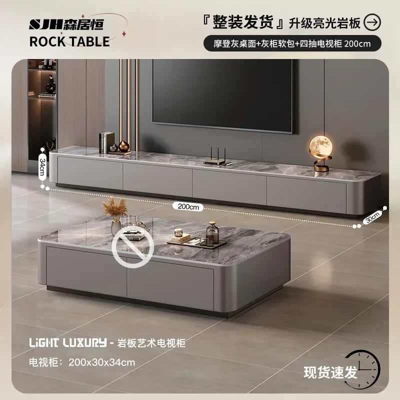 Nordic Minimalist Wood Tv Stand