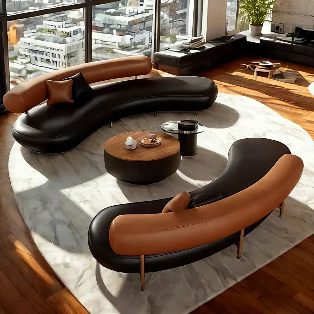 Curved Living Room Sofa