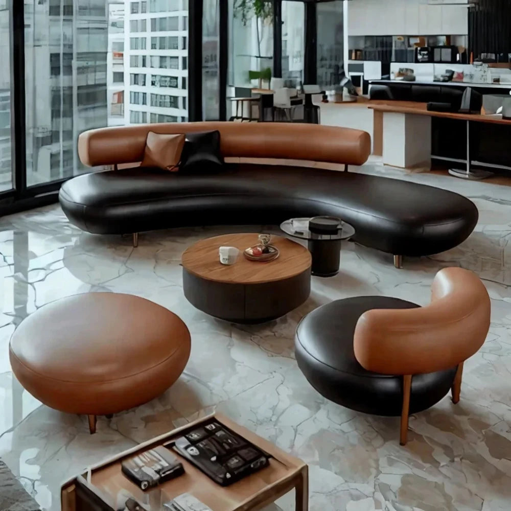 Curved Living Room Sofa