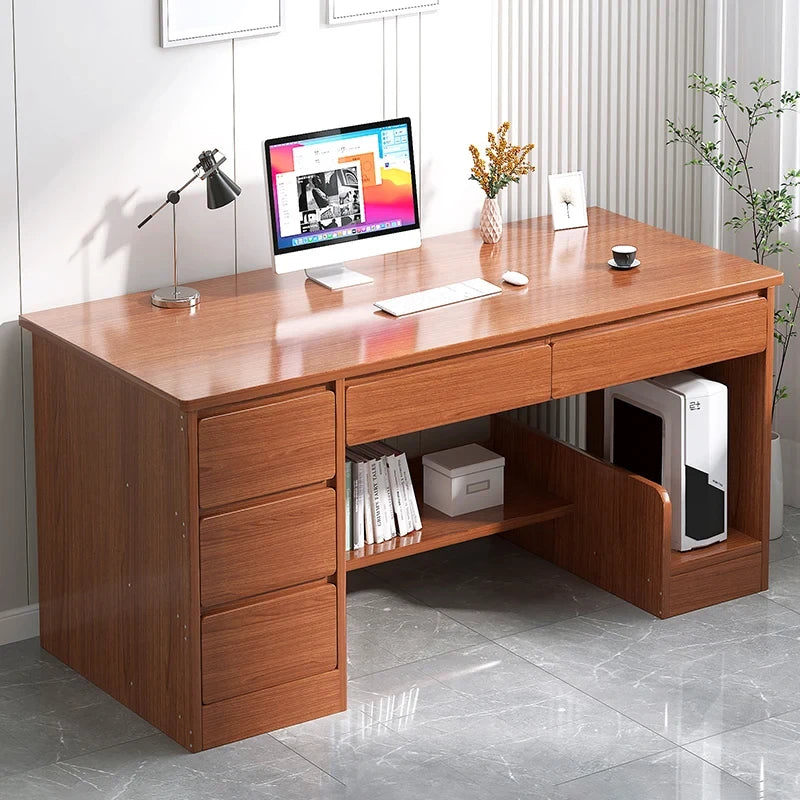 Modern MDF Computer Desk with Keyboard Drawer