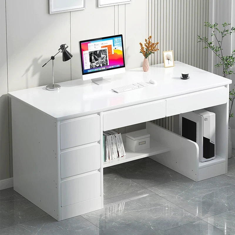 Modern MDF Computer Desk with Keyboard Drawer
