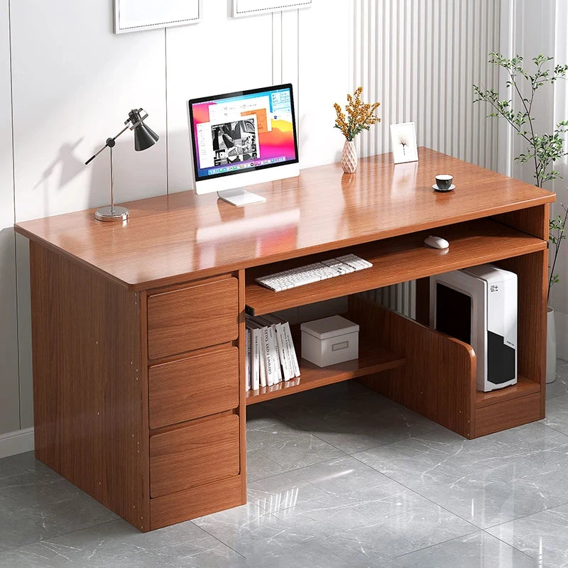 Modern MDF Computer Desk with Keyboard Drawer
