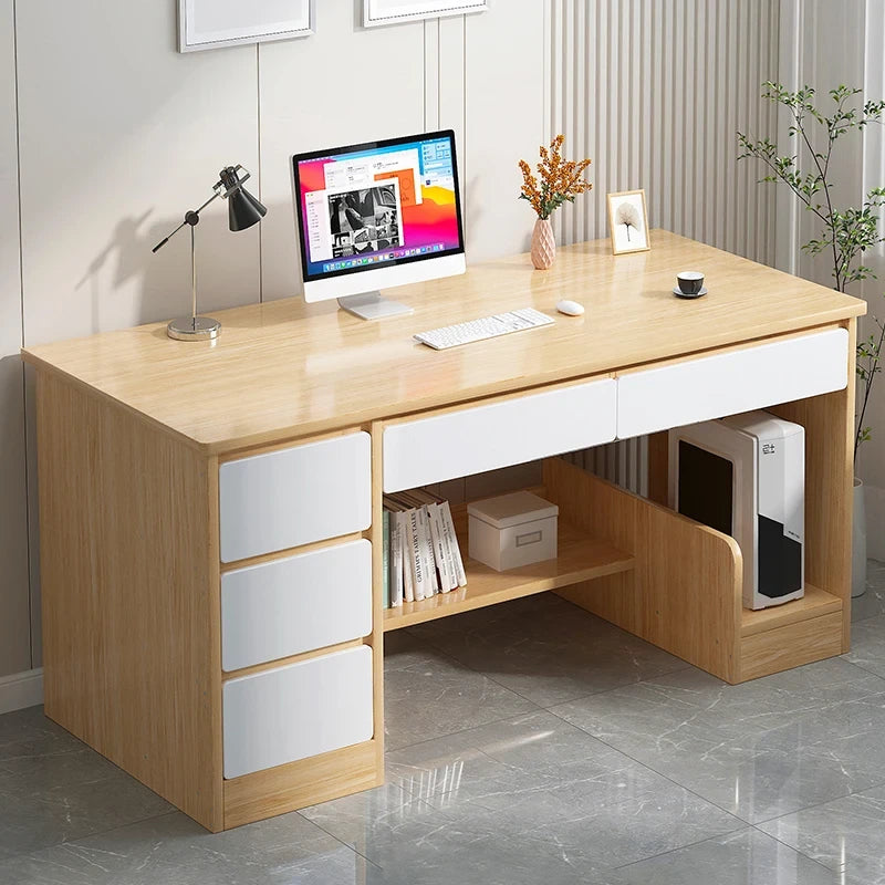 Modern MDF Computer Desk with Keyboard Drawer