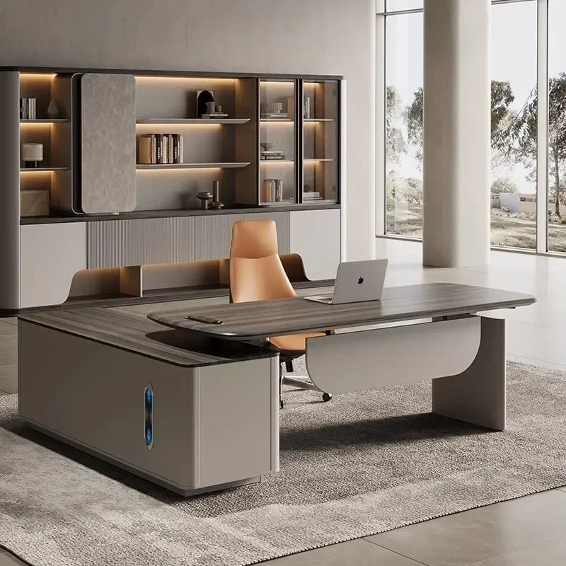 Modern Minimalist Wooden Lifting Desk