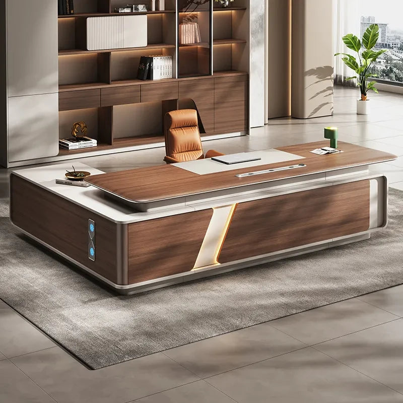 Wabi Sabi Executive Office Desk and Chair