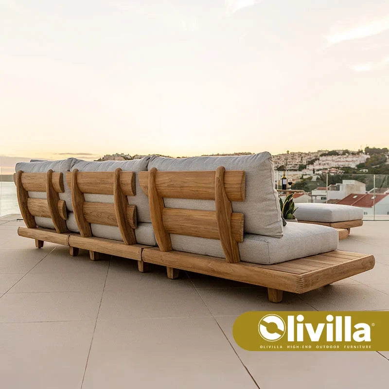 Outdoor Wooden Garden Sofa