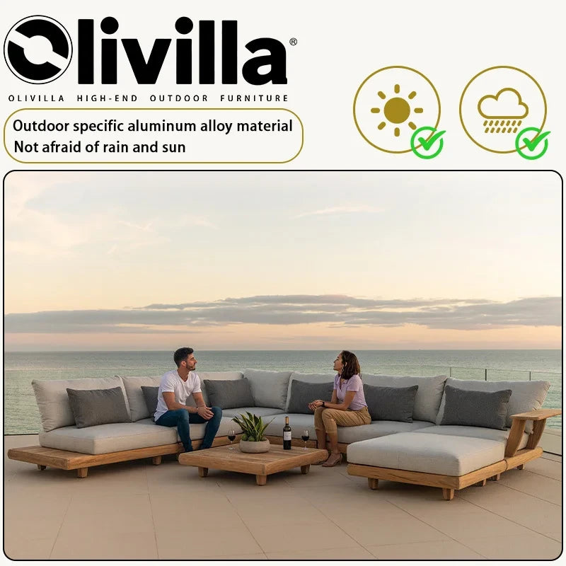 Outdoor Wooden Garden Sofa