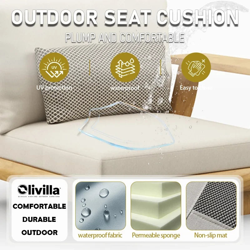 Outdoor Wooden Garden Sofa