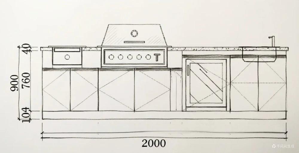 Stainless Steel Outdoor Kitchen Cabinet