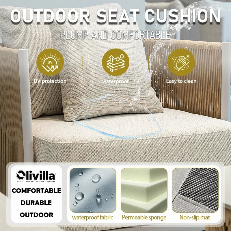 Scandinavian Woven Outdoor Sofa