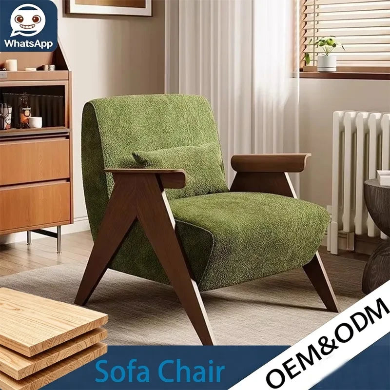 Solid Wood Leisure Armchair