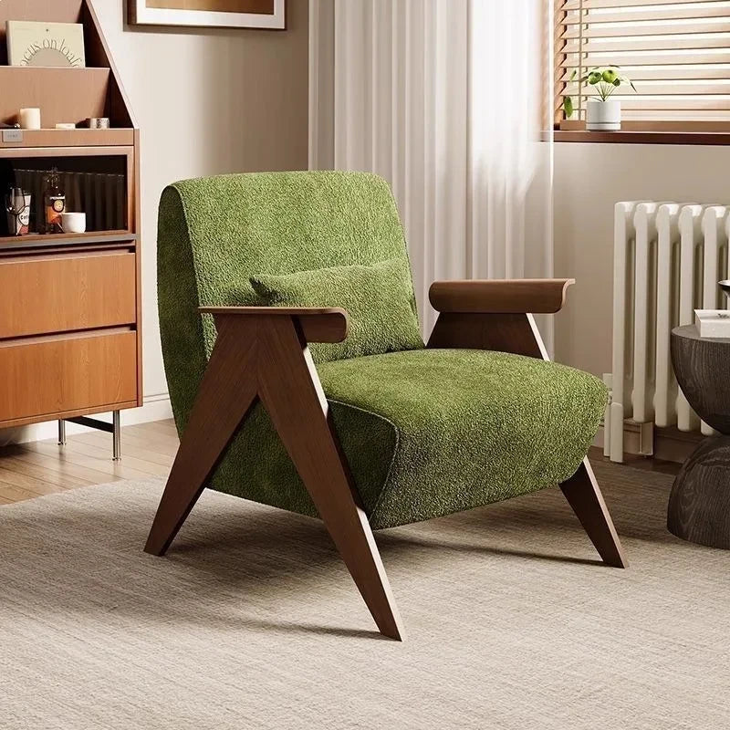 Solid Wood Leisure Armchair