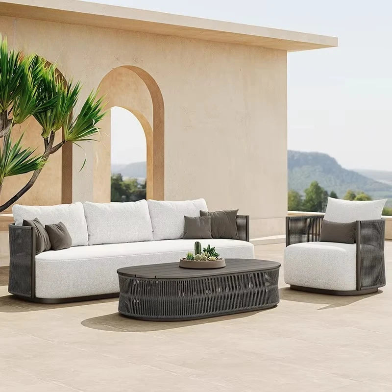 Modern Metal Garden Sofa Set