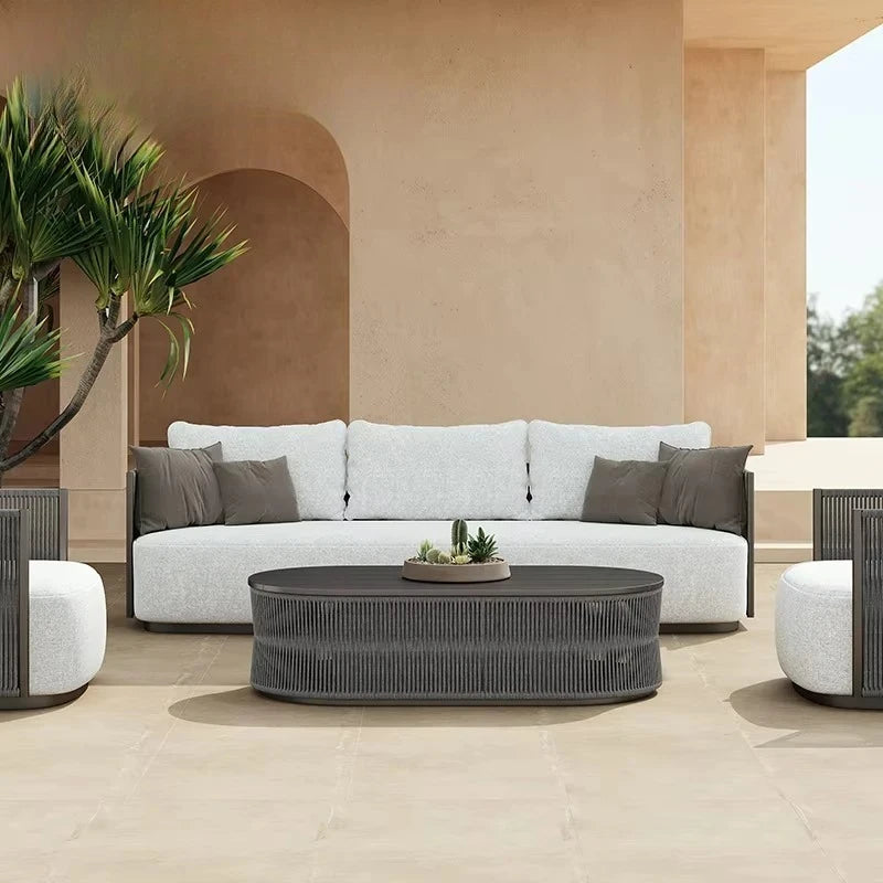 Modern Metal Garden Sofa Set