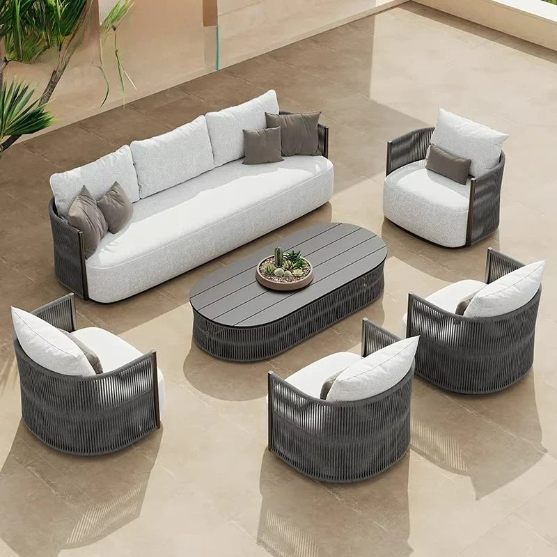 Modern Metal Garden Sofa Set