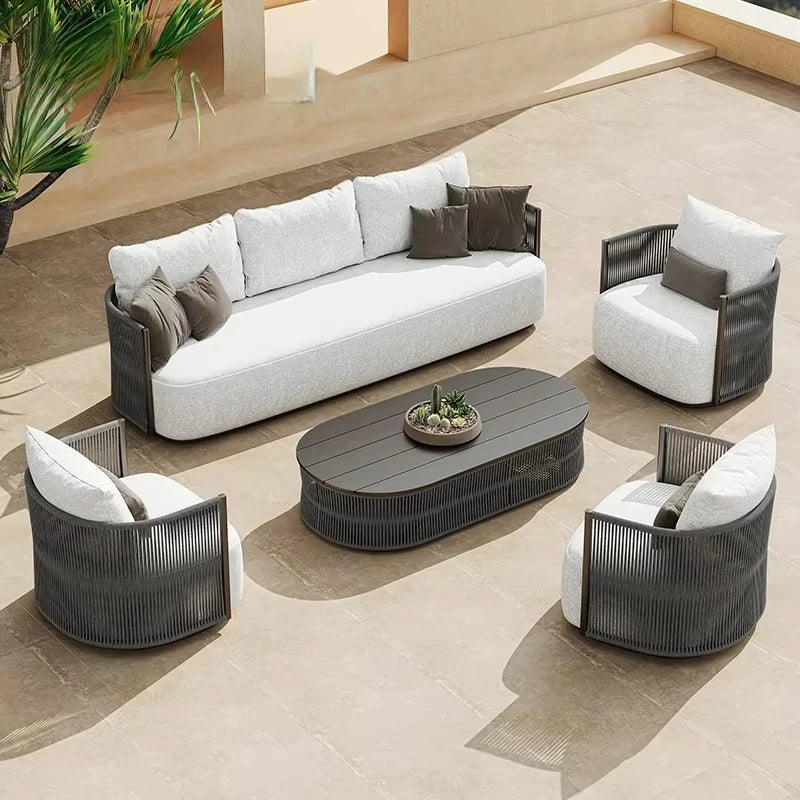Modern Metal Garden Sofa Set