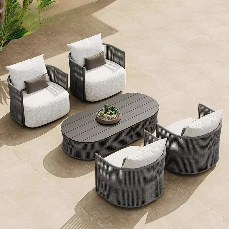 Modern Metal Garden Sofa Set