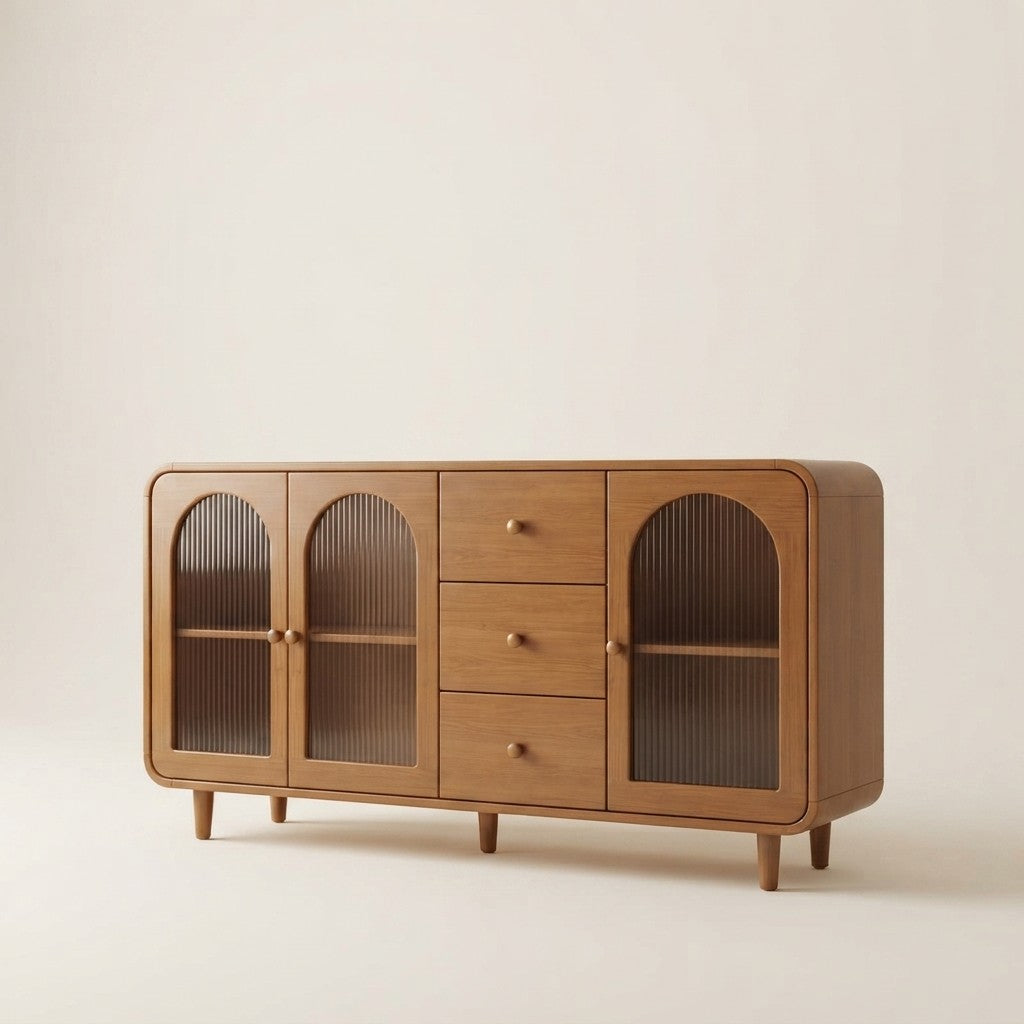 Nordic Wooden Living Room Cabinet