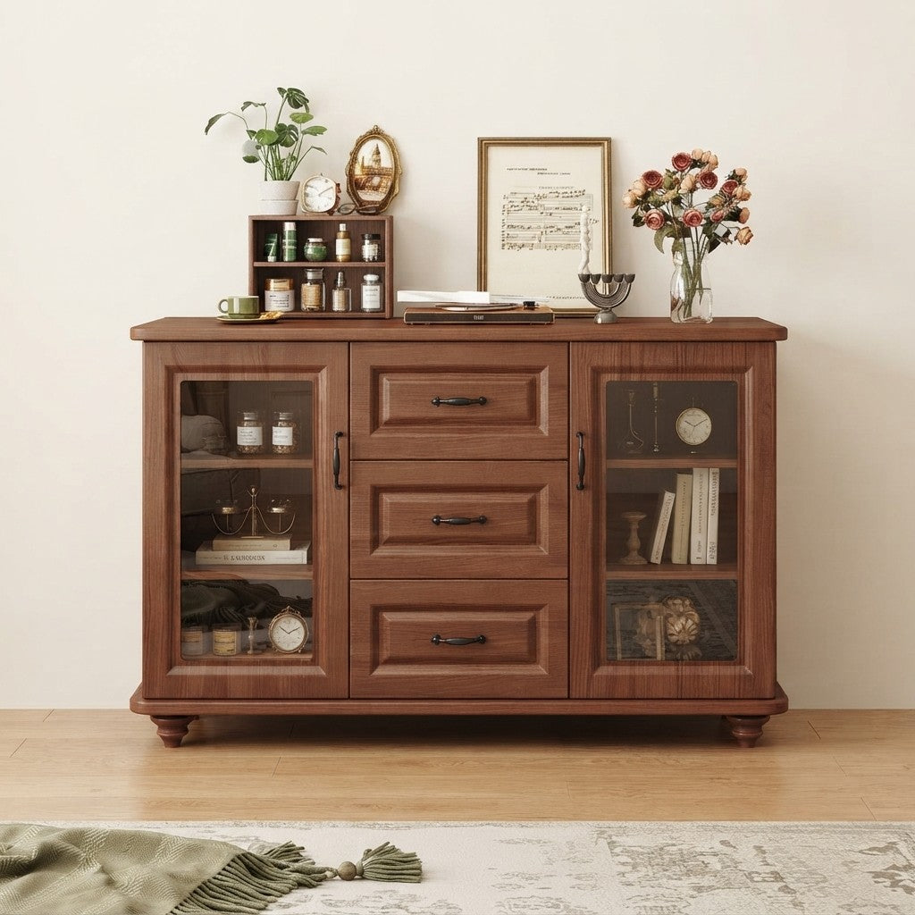 Nordic Modern Wooden Display Cabinet