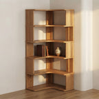 Solid Wood Corner Storage Shelf