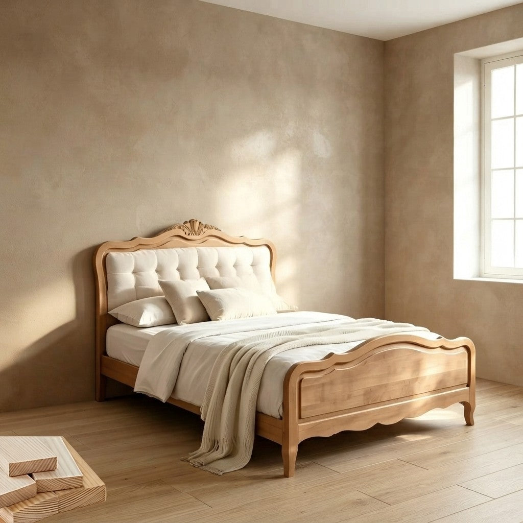 Solid Hardwood Nordic Platform Bed