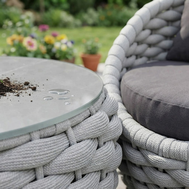 Outdoor Wicker Conversation Set