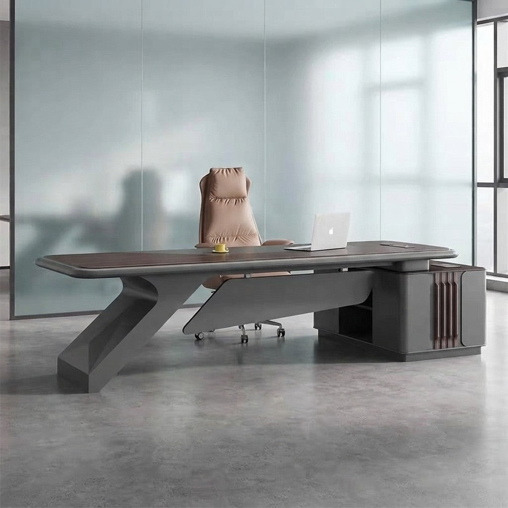 Modern Wood Executive Desk