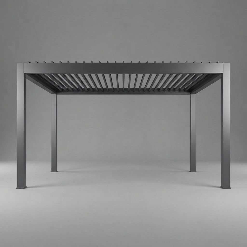 Motorisierte Aluminium-Gartenpergola
