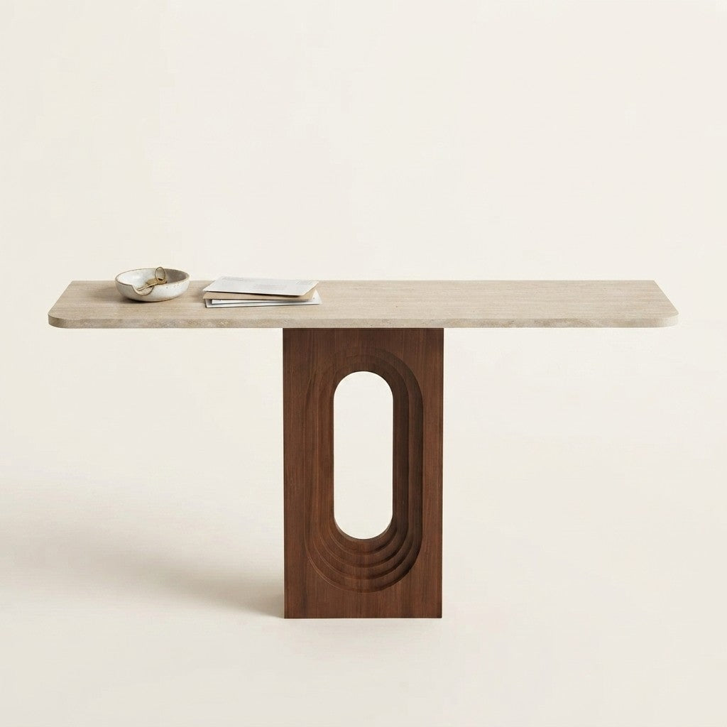 Minimalist Metal Console Table