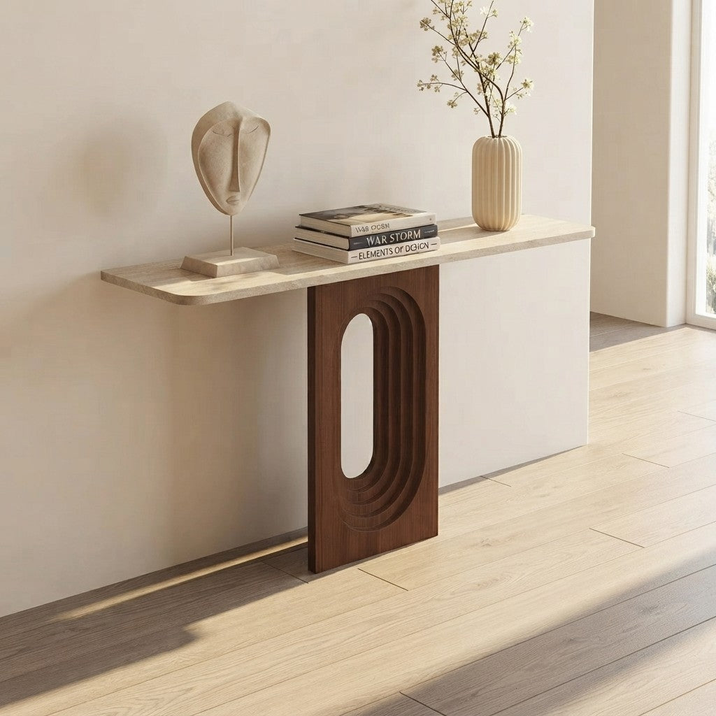 Minimalist Metal Console Table