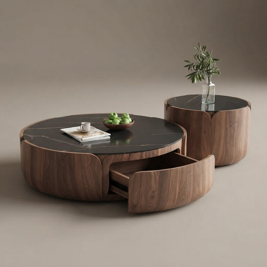 Solid Wood Walnut Coffee Table
