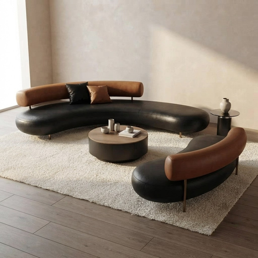 Curved Living Room Sofa