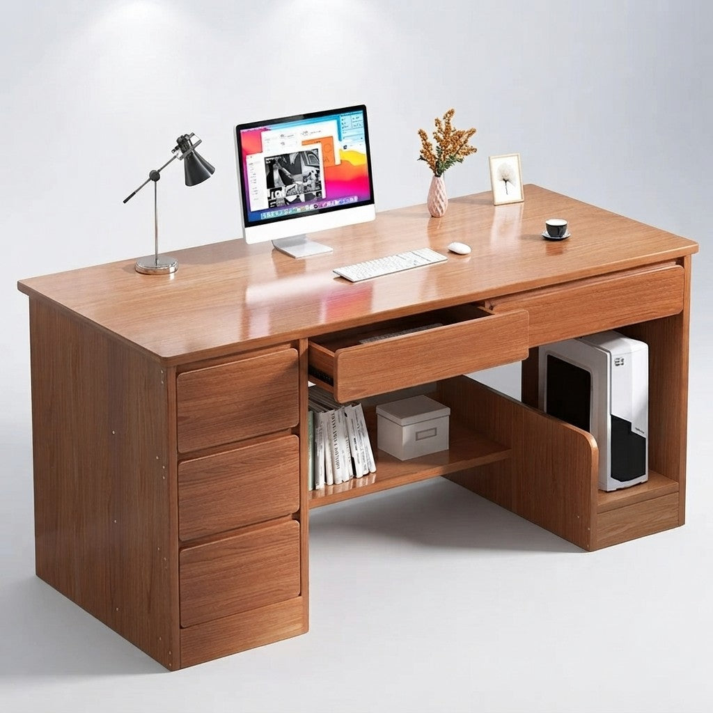 Modern MDF Computer Desk with Keyboard Drawer