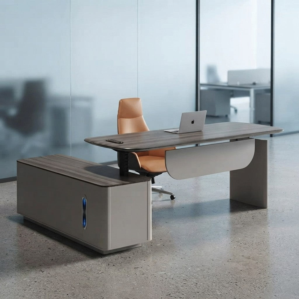 Modern Minimalist Wooden Lifting Desk