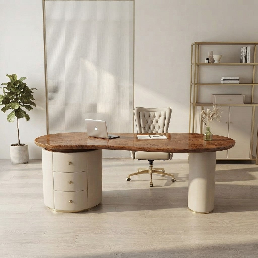 Nordic Wooden Executive Office Desk