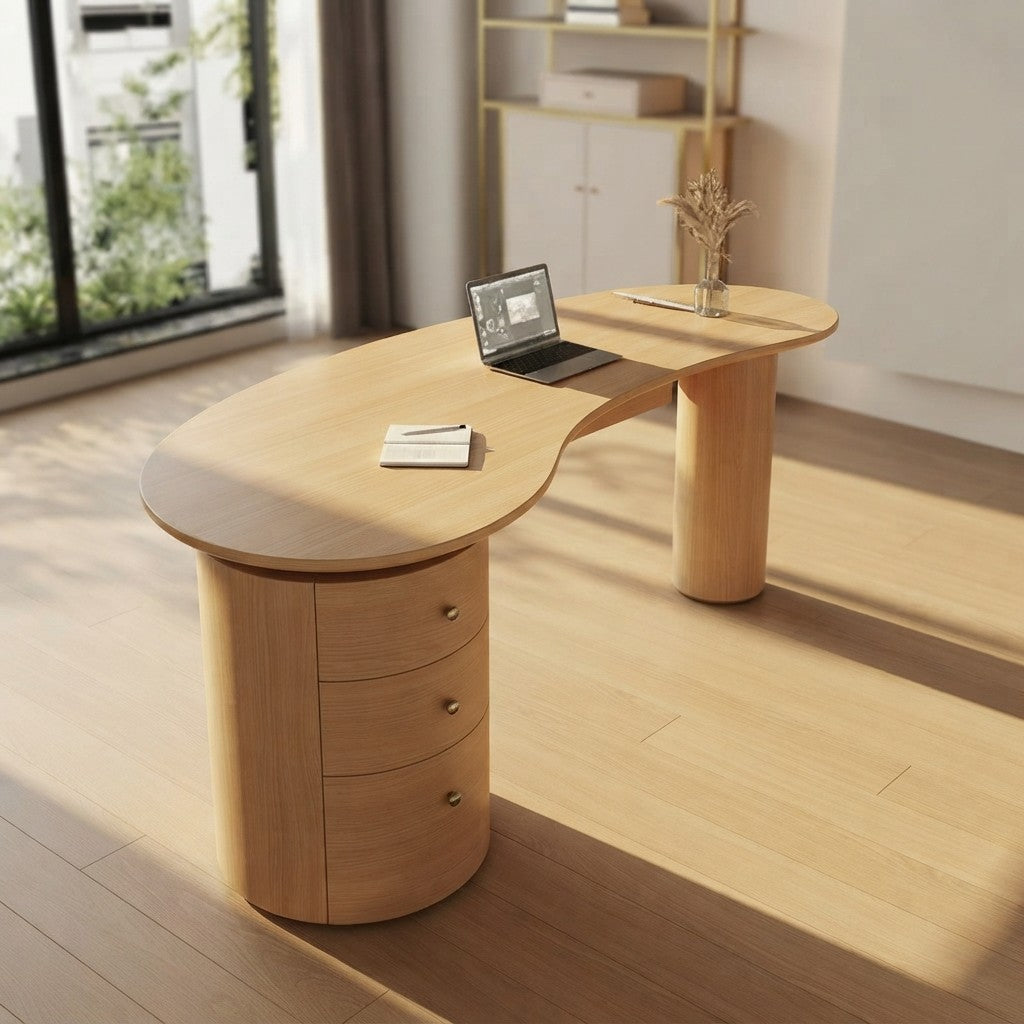 Nordic Wooden Executive Office Desk