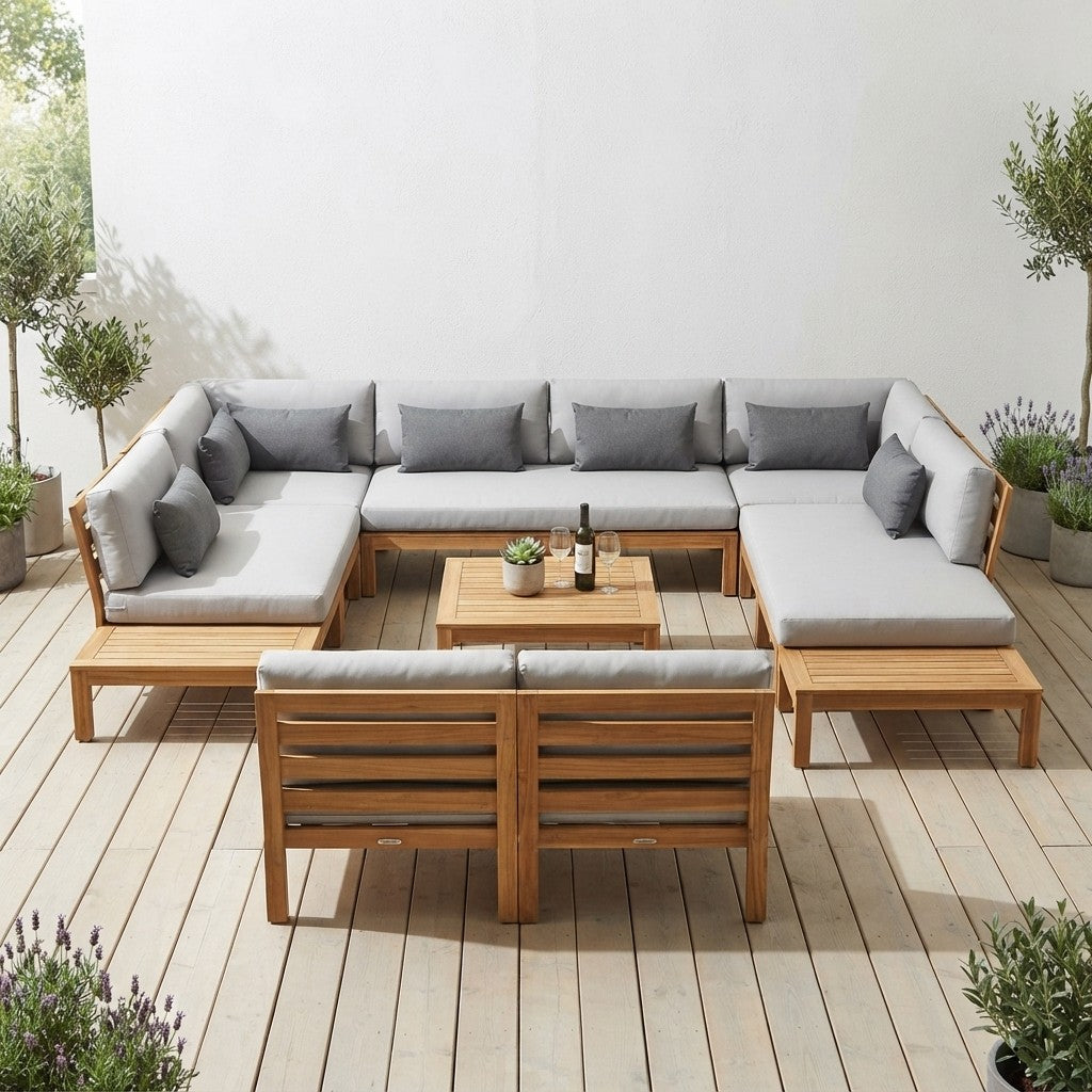 Outdoor Wooden Garden Sofa